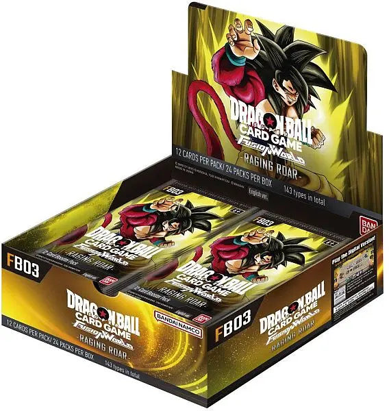 Dragon Ball Super: Fusion World TCG: Booster Box - FB03: Raging Roar (Display, 24 Packs) - GeekVortex
