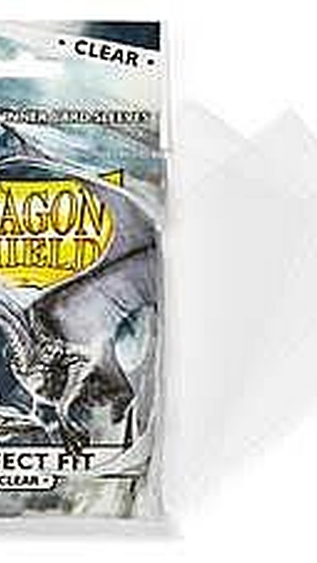 Dragon Shield Deck Protectors - Perfect Fit Clear (100 Sleeves ) - GeekVortex