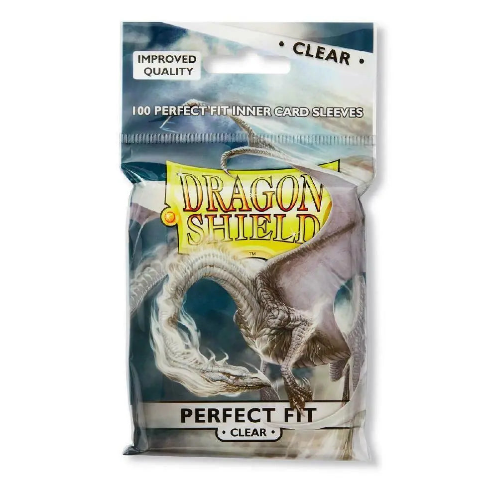 Dragon Shield Deck Protectors - Perfect Fit Clear (100 Sleeves ) - GeekVortex