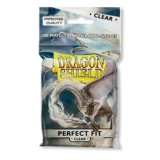 Dragon Shield Deck Protectors - Perfect Fit Clear (100 Sleeves ) - GeekVortex