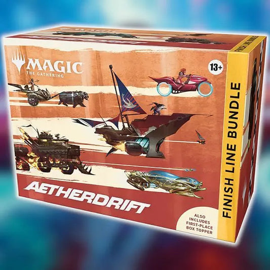 Magic The Gathering: Aetherdrift - Finish Line Bundle (Fat Pack) - 2 Collector & 6 Play Boosters - GeekVortex