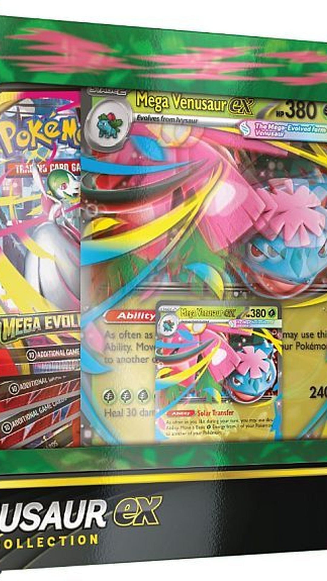 Pokémon ex Box: Mega Venusaur ex Premium Collection (8 Boosters) - GeekVortex