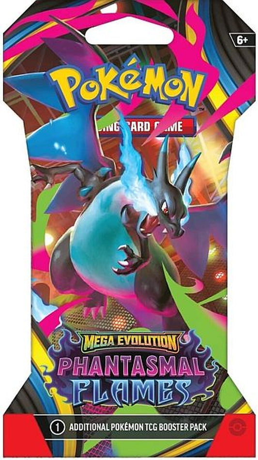 Pokémon TCG: Mega Evolution – Phantasmal Flames (ME02) Sleeved Booster Pack [EN] - GeekVortex