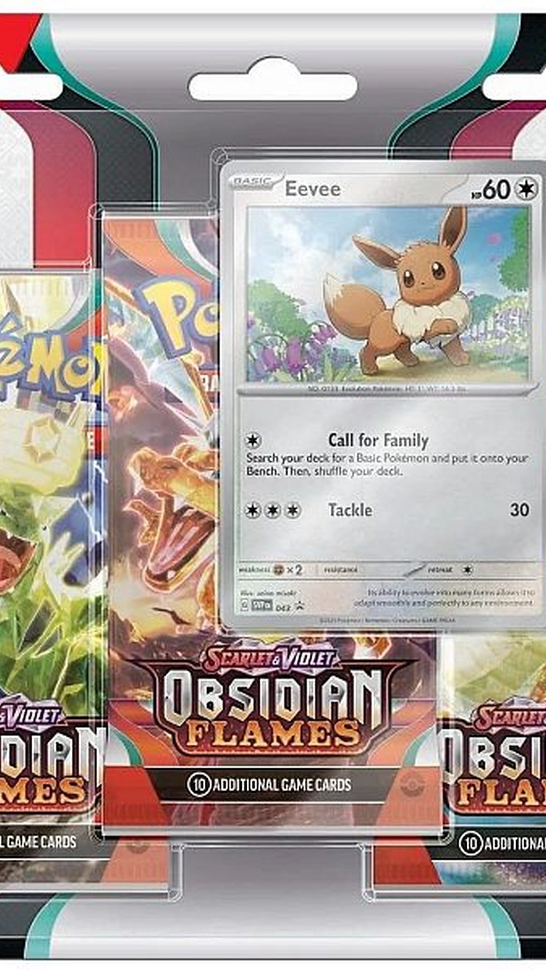 Pokémon TCG: Scarlet & Violet – Obsidian Flames 3 - Pack Blister + Eevee Black Star Promo [EN] - GeekVortex