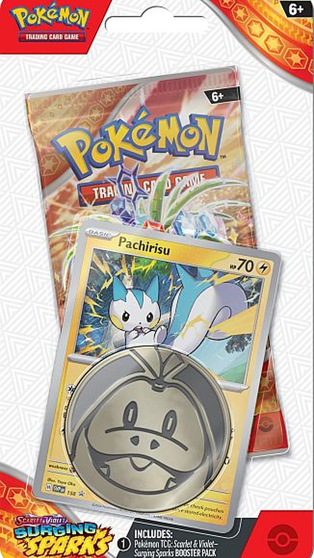 Pokémon TCG: Scarlet & Violet – Surging Sparks Pachirisu 1 - Pack Blister [EN] - GeekVortex