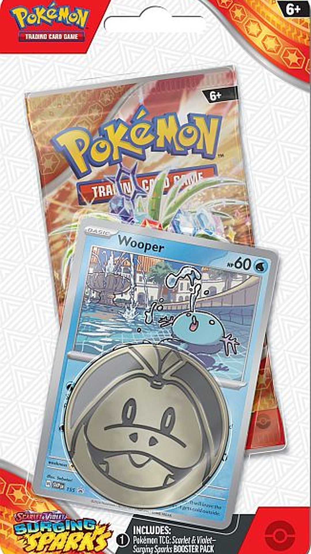 Pokémon TCG: Scarlet & Violet – Surging Sparks Wooper 1 - Pack Blister [EN] - GeekVortex