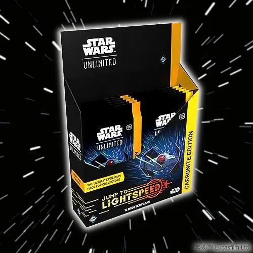 Star Wars: Unlimited TCG - Set 4: Jump to Lightspeed - Carbonite Booster Display (12 Carbonite Packs) - GeekVortex
