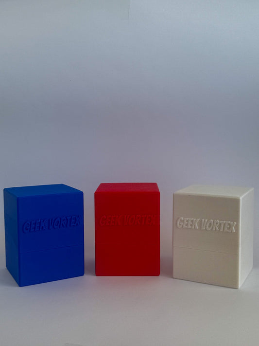 Card Deck Box - Holds 100 Sleeved Cards - GeekVortex